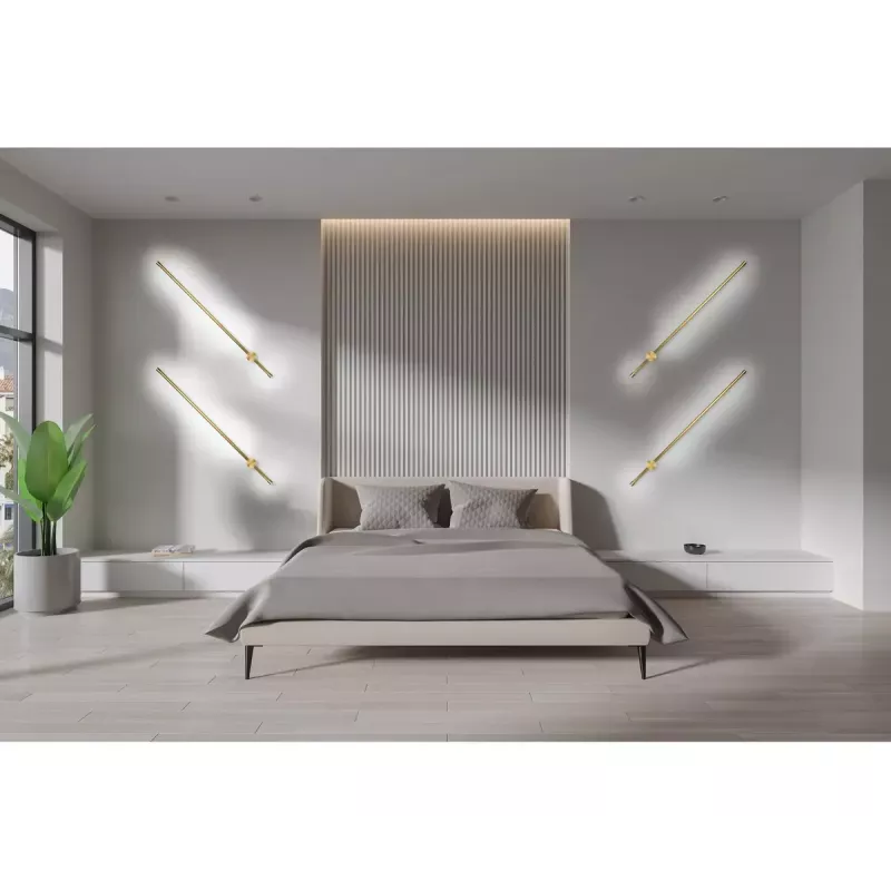 LED sienas lampa ActiveJet AJE-HILTON Patina Gold 13W 3000K 555lm 900mm Iekštelpām CRI80