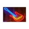 LED neona izkārtne ActiveJet AJE-NEON GUITAR daudzkrāsu USB 5V, 240×176×20 mm, virsmas montāža