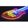 LED neona izkārtne ActiveJet AJE-NEON GUITAR daudzkrāsu USB 5V, 240×176×20 mm, virsmas montāža