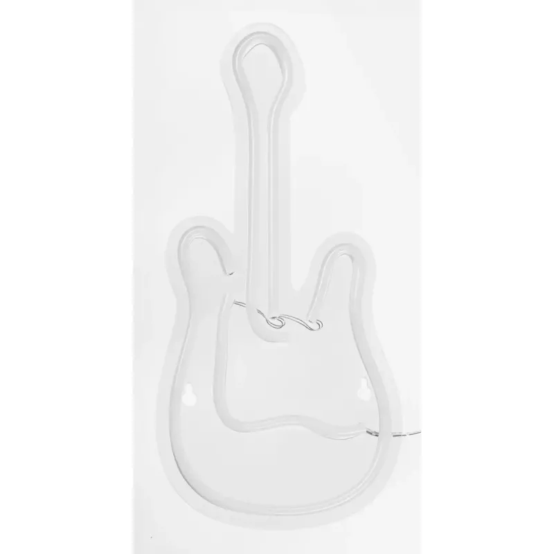 LED neona izkārtne ActiveJet AJE-NEON GUITAR daudzkrāsu USB 5V, 240×176×20 mm, virsmas montāža