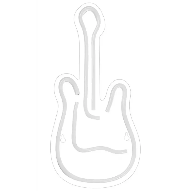 LED neona izkārtne ActiveJet AJE-NEON GUITAR daudzkrāsu USB 5V, 240×176×20 mm, virsmas montāža