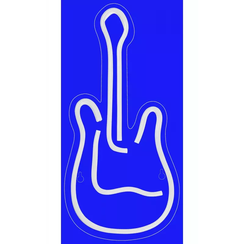 LED neona izkārtne ActiveJet AJE-NEON GUITAR daudzkrāsu USB 5V, 240×176×20 mm, virsmas montāža