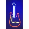 LED neona izkārtne ActiveJet AJE-NEON GUITAR daudzkrāsu USB 5V, 240×176×20 mm, virsmas montāža