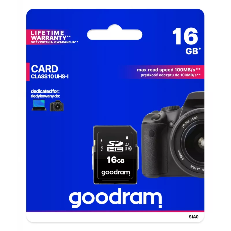 Goodram S1A0 16 GB SDHC UHS-I 10. klase