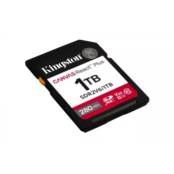 Kingston Technology 1TB Canvas React Plus SDXC UHS-II 280R/150W U3 V60 Full HD/4K