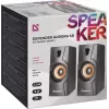 Vadu darbvirsmas skaļruņi DEFENDER Aurora S8 — 2.0, 8 W RMS, USB barošana, 3.5 mm, melna