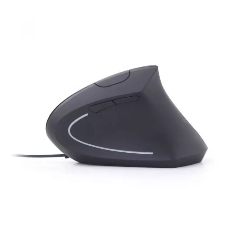 GEMBIRD optiskā pele MUS-ERGO-01 - ergonomiska 6 pogu, ritenītis, USB, melna