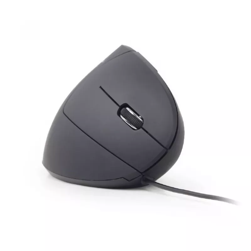 GEMBIRD optiskā pele MUS-ERGO-01 - ergonomiska 6 pogu, ritenītis, USB, melna