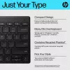 HP 350 Compact Multi-Device Bluetooth tastatūra, bezvadu, Bluetooth, mehāniska, QWERTY, melna
