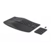 HP 960 ergonomiskā bezvadu tastatūra, pilna izmēra (100%), bezvadu, RF bezvadu + Bluetooth, membrānas, QWERTY, melna