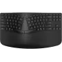 HP 965 Ergonomic bezvadu tastatūra, pilna izmēra (100%), bezvadu, RF bezvadu + Bluetooth, membrānas, QWERTY, melna