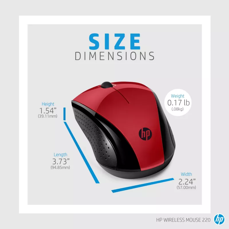 HP Wireless pele 220 (Saulrieta sarkans)