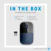 HP Wireless pele Z3700, piemērota abām rokām, Blue LED, RF Wireless, 1200 DPI, Melns, Blue