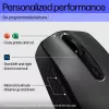 HP 690 uzlādējama bezvadu pele, piemērota abām rokām, Bluetooth, 4000 DPI, melna