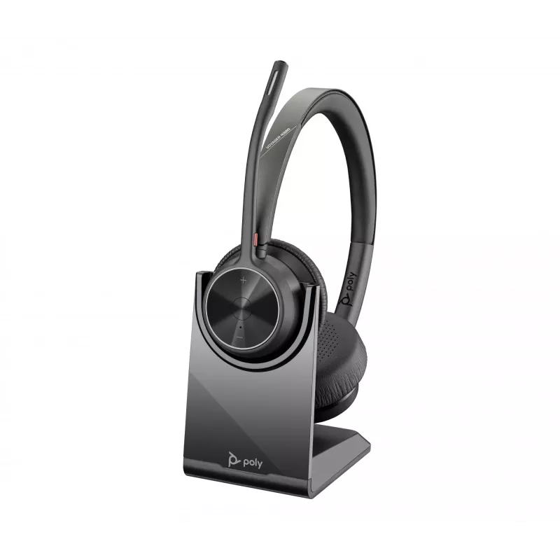 HP Poly Voyager 4320-M +USB-A uz USB-C kabelis +BT700 dongle, Bezvadu, Birojs/Zvanu centrs, 20 - 20000 Hz, 162 g, Austiņas, Melns