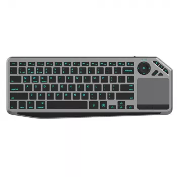 Techly ICTB9801TB tastatūra Universāla RF Bezvadu + Bluetooth QWERTY US angļu Melna