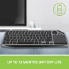 Techly ICTB9801TB tastatūra Universāla RF Bezvadu + Bluetooth QWERTY US angļu Melna