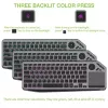 Techly ICTB9801TB tastatūra Universāla RF Bezvadu + Bluetooth QWERTY US angļu Melna