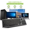 Techly ICTB9801TB tastatūra Universāla RF Bezvadu + Bluetooth QWERTY US angļu Melna
