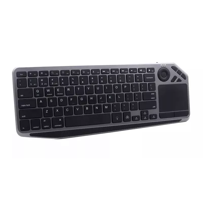 Techly ICTB9801TB tastatūra Universāla RF Bezvadu + Bluetooth QWERTY US angļu Melna