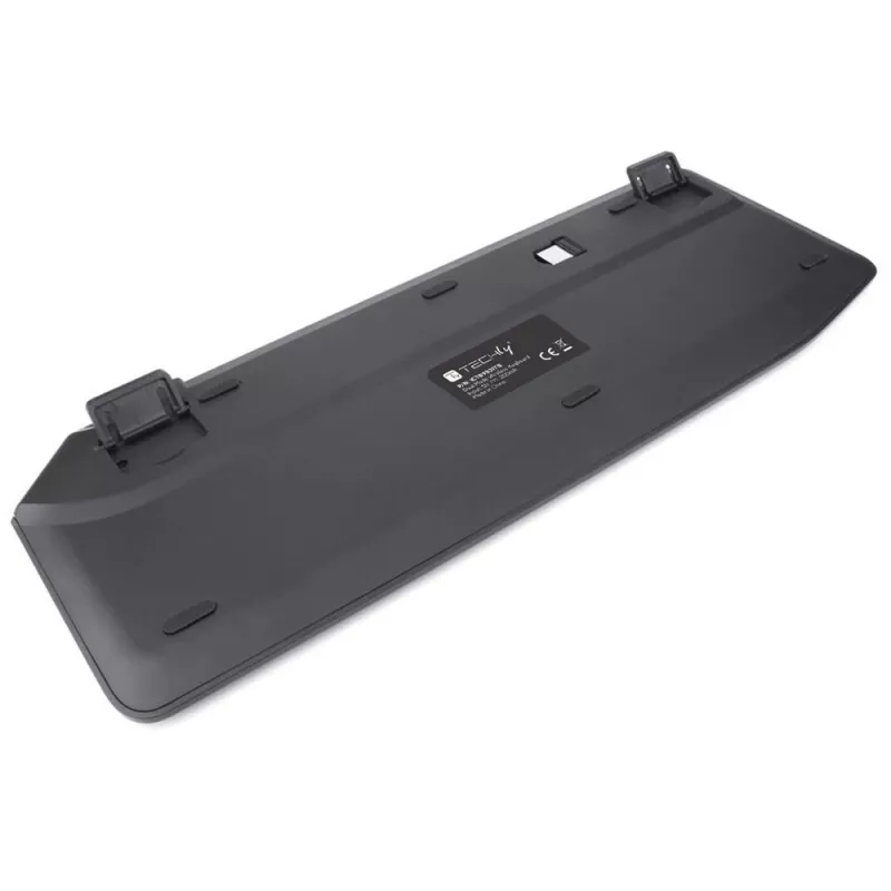 Techly ICTB9801TB tastatūra Universāla RF Bezvadu + Bluetooth QWERTY US angļu Melna