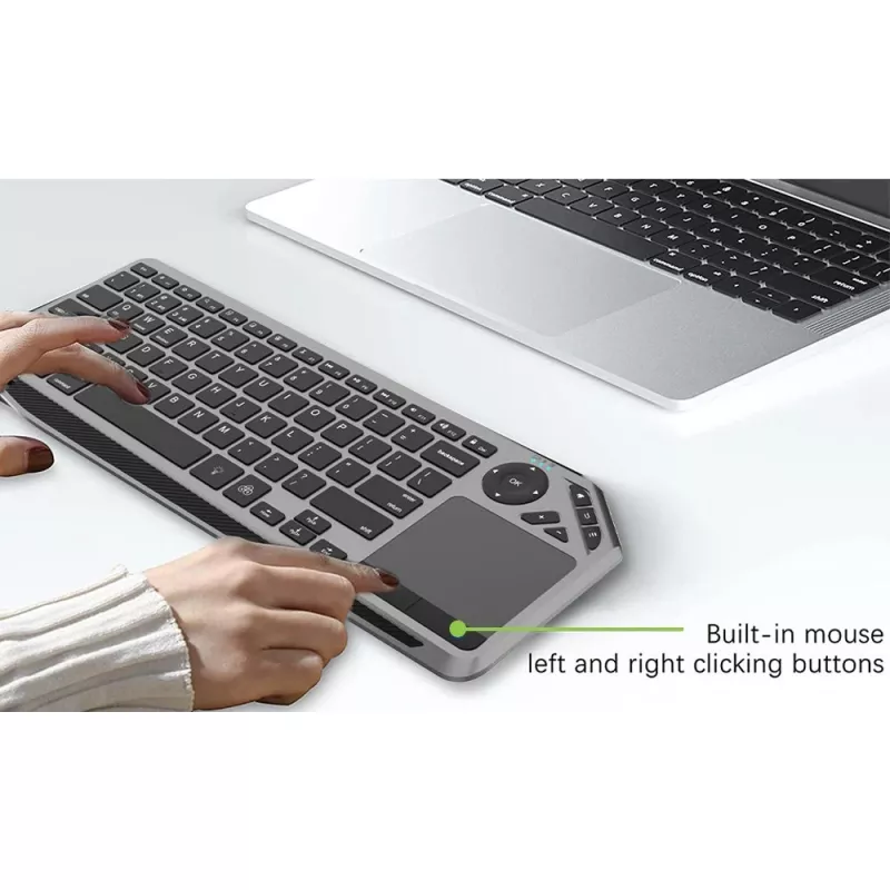 Techly ICTB9801TB tastatūra Universāla RF Bezvadu + Bluetooth QWERTY US angļu Melna