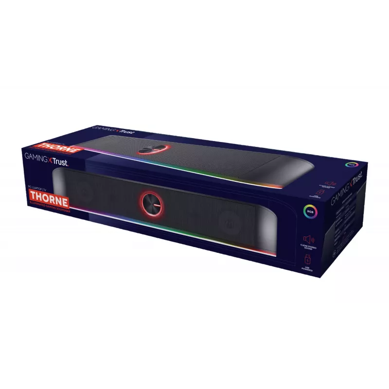 Trust GXT 619 Thorne melns 2.0 kanāli 6 W