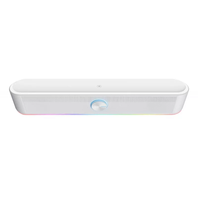 Trust RGB izgaismota skaņas josla GXT 619W Thorne, 2.0 kanāli, 6 W, 12 W, 6 W, 10000 Ω, 4 Ω