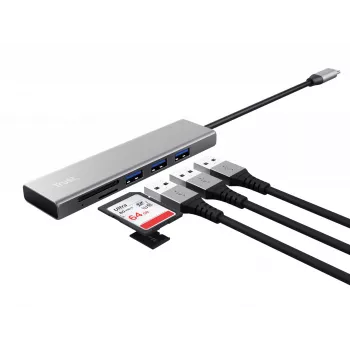 Trust Halyx USB 3.2 Gen 1 (3.1 Gen 1) Type-C 104 Mbit/s Alumīnijs