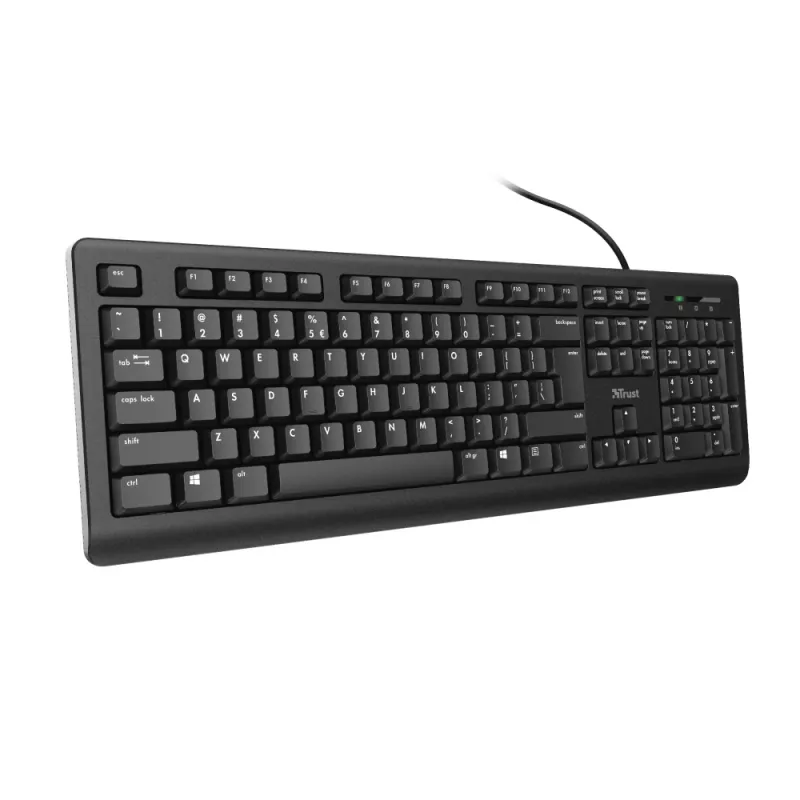 Trust Primo tastatūra Universāla USB QWERTY ASV angļu valoda Melna