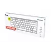 Trust 24651 bezvadu QWERTY US English klaviatūra, sudraba