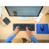 Bezvadu tastatūras un peles komplekts TRUST Primo — pilna izmēra QWERTY US angļu tastatūra, RF USB-A uztvērējs, 1200 DPI optiskā pele, melna