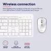 Trust Ody II klaviatūra ar peli Iekļauta Mājas/Biroja RF bezvadu QWERTY ASV angļu valodā Balta