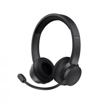 Trust Ayda austiņas vadu un bezvadu galvas lentes zvaniem / mūzikai USB-C Bluetooth melnas