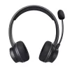Trust Ayda austiņas vadu un bezvadu galvas lentes zvaniem / mūzikai USB-C Bluetooth melnas