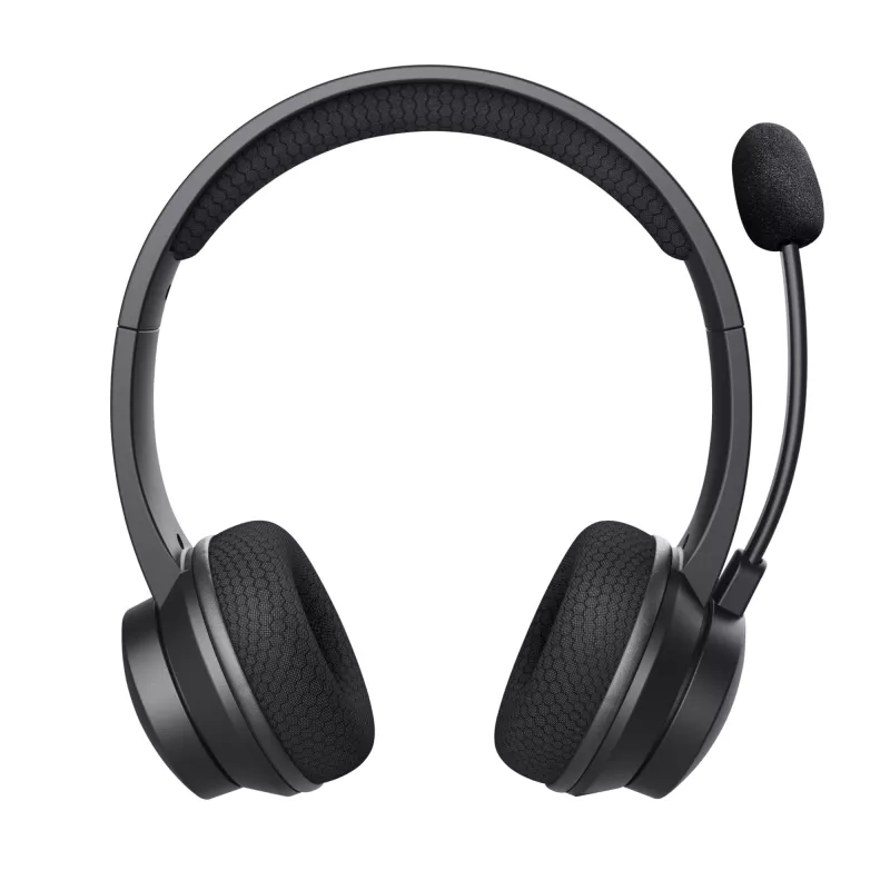 Trust Ayda austiņas vadu un bezvadu galvas lentes zvaniem / mūzikai USB-C Bluetooth melnas
