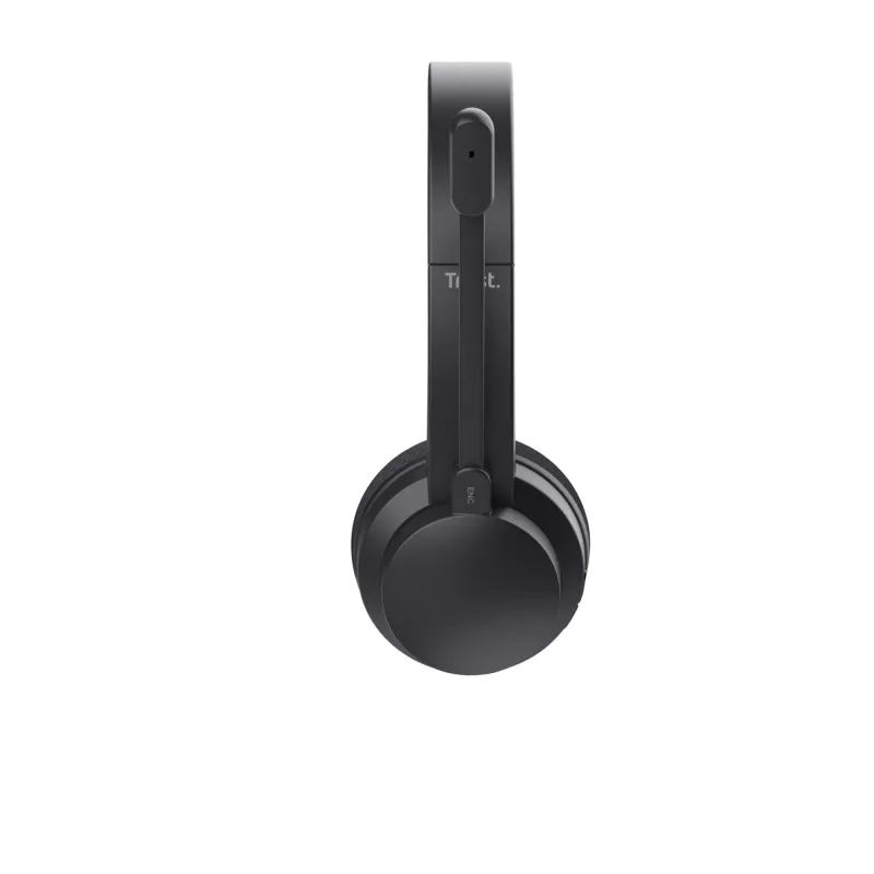 Trust Ayda austiņas vadu un bezvadu galvas lentes zvaniem / mūzikai USB-C Bluetooth melnas