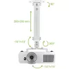 Techly projektora griestu stiprinājuma pagarinājums 380-580 mm sudraba ICA-PM 18S