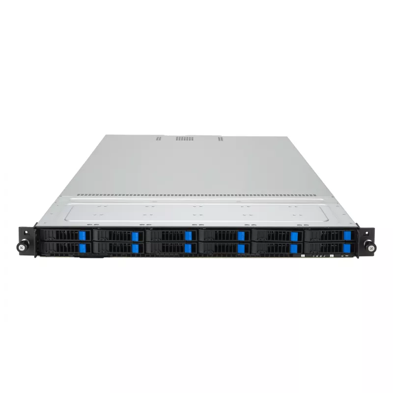 ASUS RS700A-E12-RS12U Socket SP5 Rack (1U) Melns, Steel