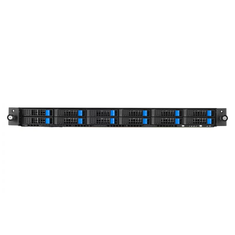 ASUS RS700A-E12-RS12U Socket SP5 Rack (1U) Melns, Steel