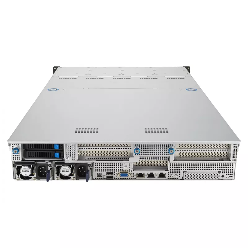 ASUS RS521A-E12-RS12U Socket SP5 Rack (2U) melns, sudrabains