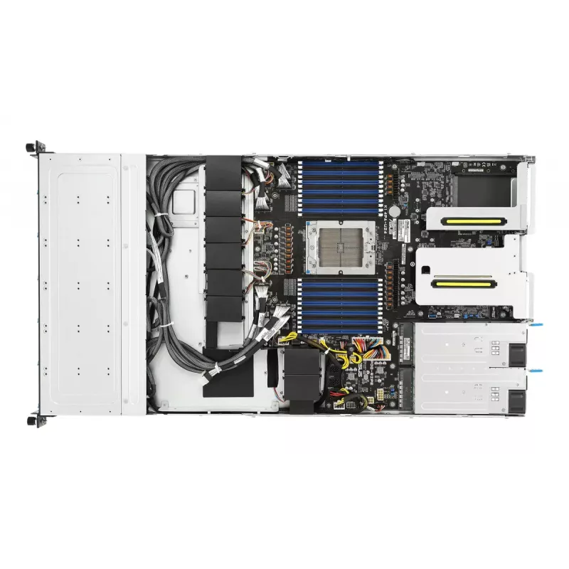 Rack (1U) serveris ASUS RS501A‑E12‑RS12U — LGA 6096, DDR5 līdz 3 TB, 24 DIMM, 1600W