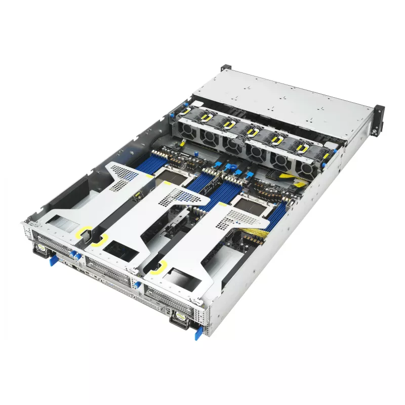ASUS RS720A-E13-RS8G Socket SP5 Rack (2U) Melns, Sudraba