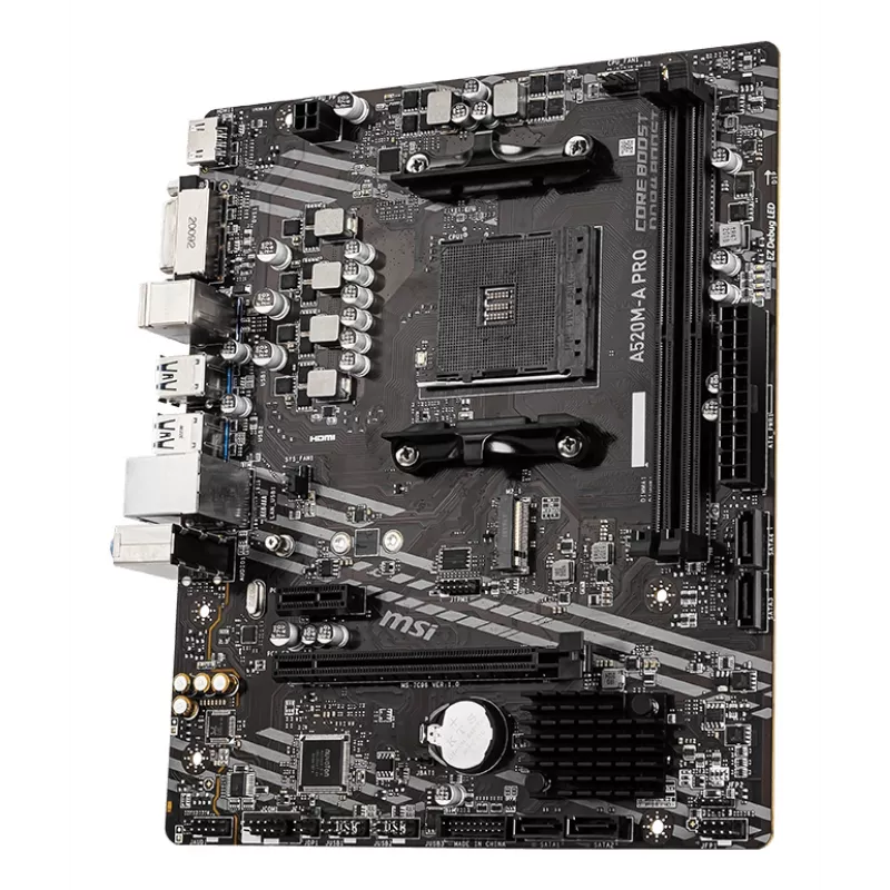 MSI A520M-A PRO mātesplate AMD A520 Socket AM4 micro ATX