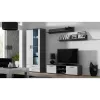 Peldošu sienas plauktu komplekts Cama Meble SOHO, 2 plaukti, 1250×200×200 mm, skaidu plātne, pelēks matēts