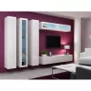 Pie sienas stiprināms uzglabāšanas skapis cama meble VIGO 180 — 1800×400×300 mm, balts/balti spīdīgs