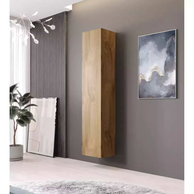 Pie sienas stiprināms skapis Cama Meble VIGO 180, 1800×400×300 mm, Wotan ozols