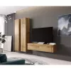 Pie sienas stiprināms skapis Cama Meble VIGO 180, 1800×400×300 mm, Wotan ozols