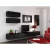 Uzglabāšanas skapis cama meble VIGO 90 — piestiprināms pie sienas, 900×350×320 mm, melns/melns spīdums