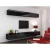Uzglabāšanas skapis cama meble VIGO 90 — piestiprināms pie sienas, 900×350×320 mm, melns/melns spīdums